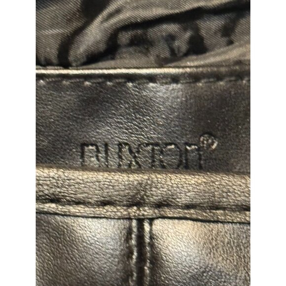 Buxton Genuine Leather Black Crossbody Shoulder Bag Multiple Zipper Pockets Adju - Picture 5 of 11